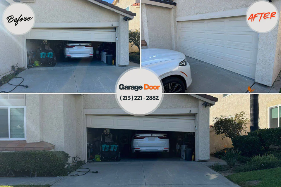 Before and after: garage door repair North Muskegon, MI